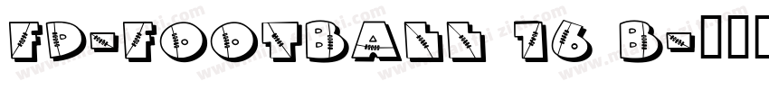 FD-Football 16 B字体转换